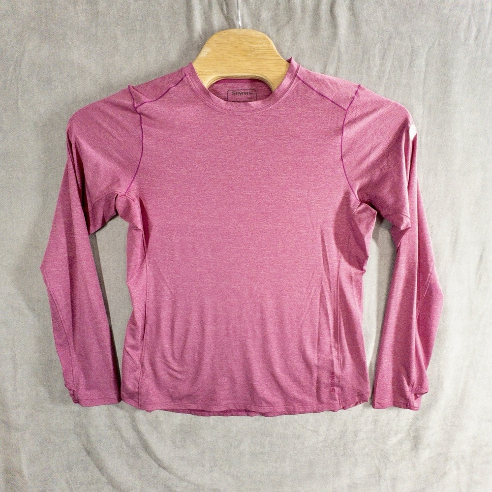Simms Fishing Solar Flex‎ Shirt Womens L Pink Gorpcore Outdoors Lake Beach UPF50